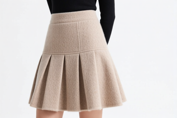 Girls' synthetic fiber wool blend skirts