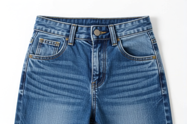 Girls' Cotton Elastane Denim Trousers