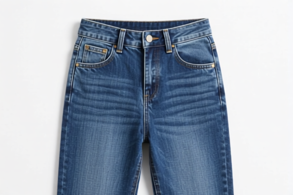 Girls' Cotton Elastane Denim Trousers