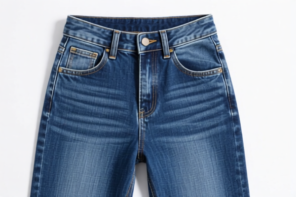 Girls' Cotton Elastane Denim Trousers