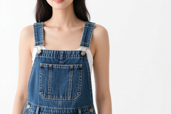 Women's denim bib overalls