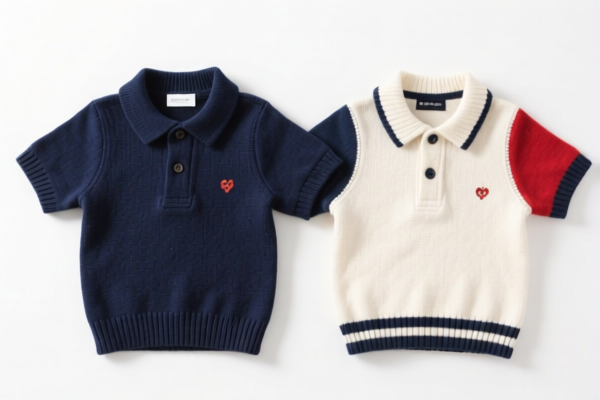 Boys' knitted shirts of other textile materials