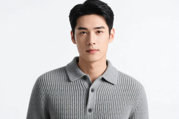 Men's Knitted Shirts of Other Textile Materials