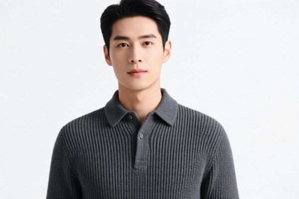 Men's Knitted Shirts of Other Textile Materials