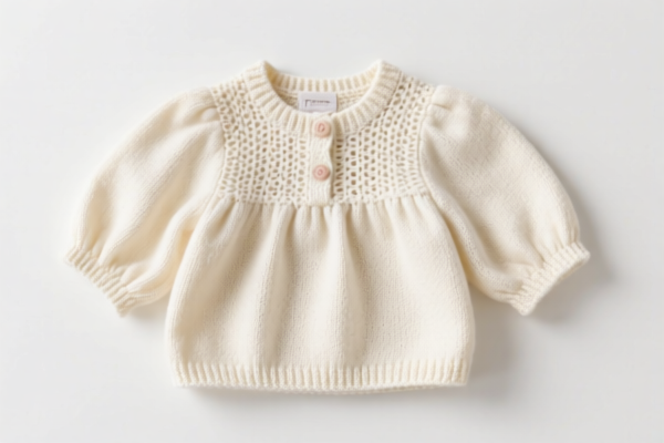 Girls' knitted cotton blouse