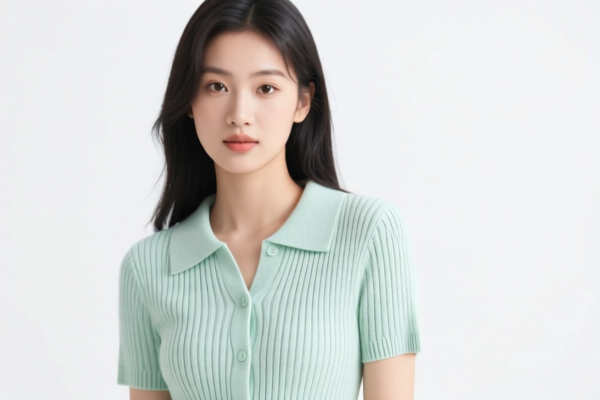 Girls' casual knitted blouse