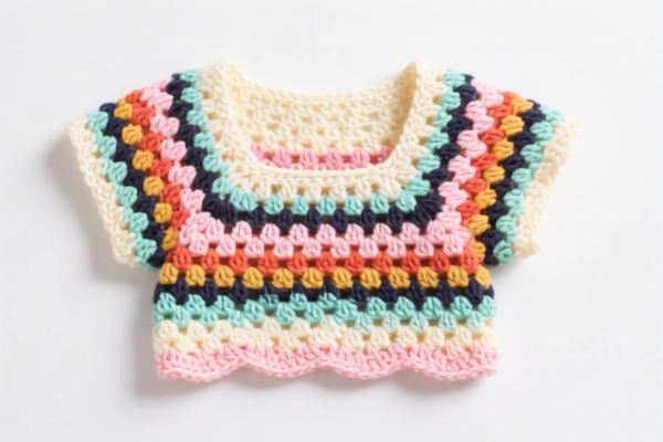 Girls' crocheted blouse