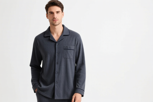 Men's Wool Long Sleeve Pajamas