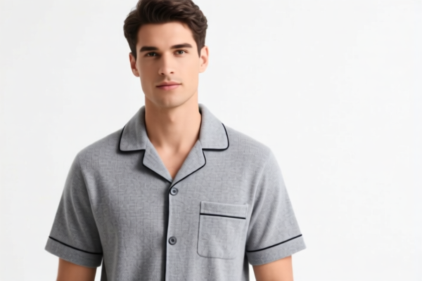 Men's Wool Short Sleeve Pajamas