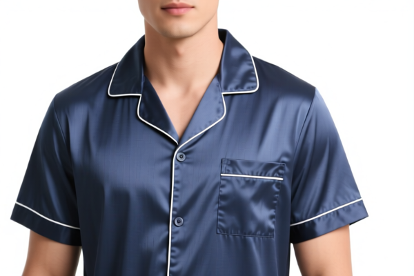 Men's Synthetic Fiber Short Sleeve Pajamas