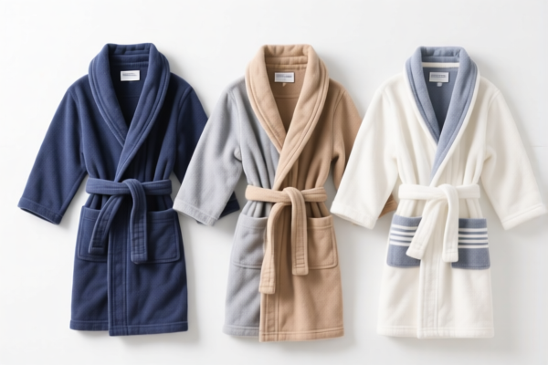 Boys' Bathrobes of Other Textile Materials
