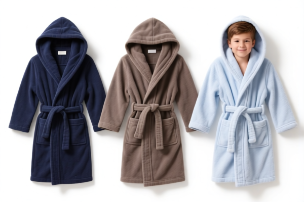 Boys' Bathrobes of Other Textile Materials