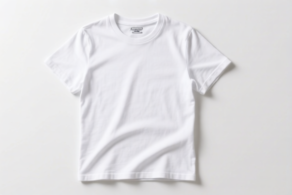 White Cotton Crew Neck Short Sleeve T