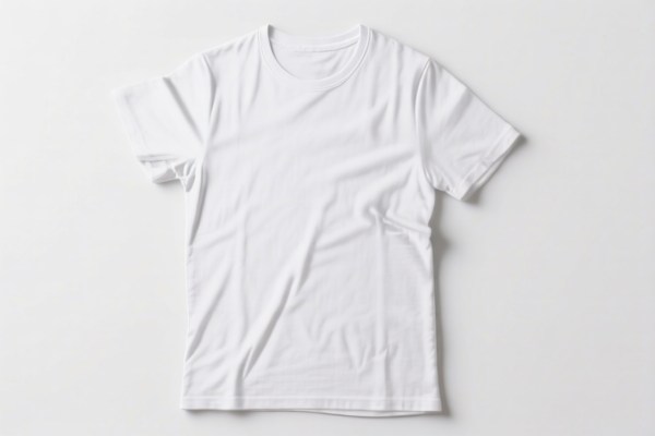 White Cotton Crew Neck Short Sleeve T