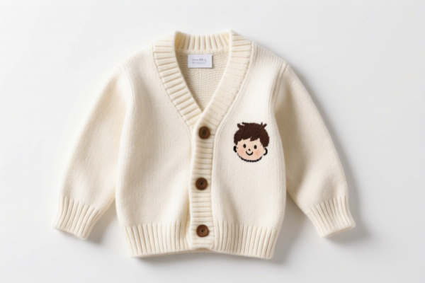Cotton knitted boys' cardigan