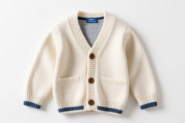 Cotton knitted boys' cardigan