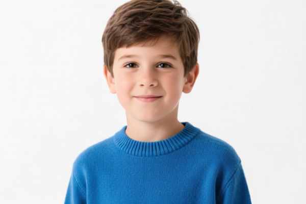 Boys' Crew Neck Cotton Sweater