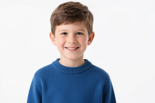 Boys' Crew Neck Cotton Sweater