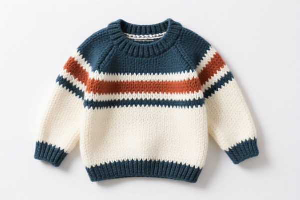Boys' Crocheted Cotton Sweater