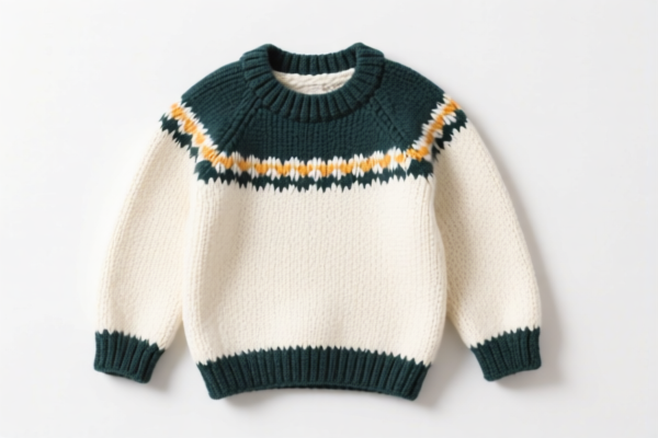 Boys' Crocheted Cotton Sweater