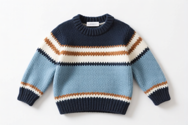 Boys' Crocheted Cotton Sweater
