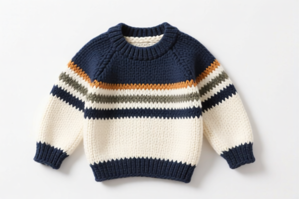 Boys' Crocheted Cotton Sweater