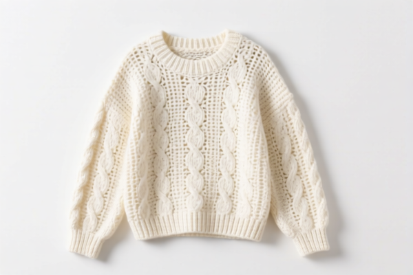 Women's Cotton Crocheted Sweater