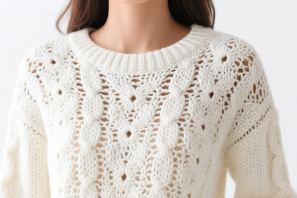 Women's Cotton Crocheted Sweater