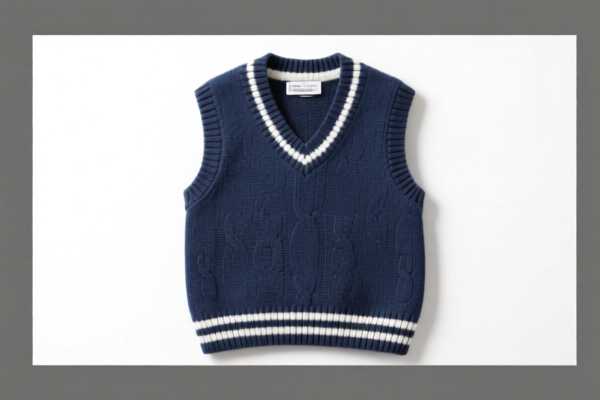 Boys' Cotton Knitted Waistcoat