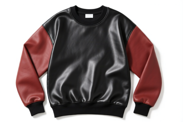Girls' Leather Blended Sweatshirt