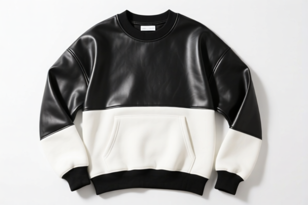 Girls' Leather Blended Sweatshirt