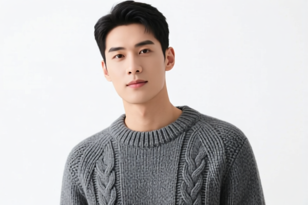 Men's knitted shirt
