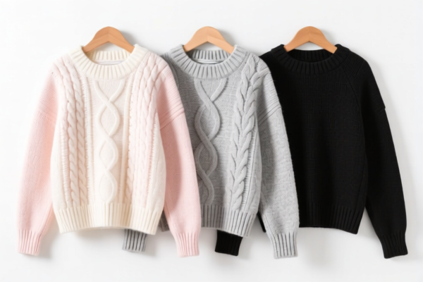Girls' Sweaters of Other Textile Materials