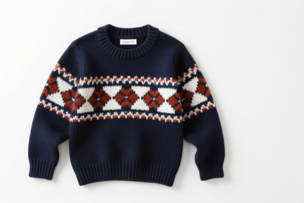 Boys' knitted sweaters of other textile materials
