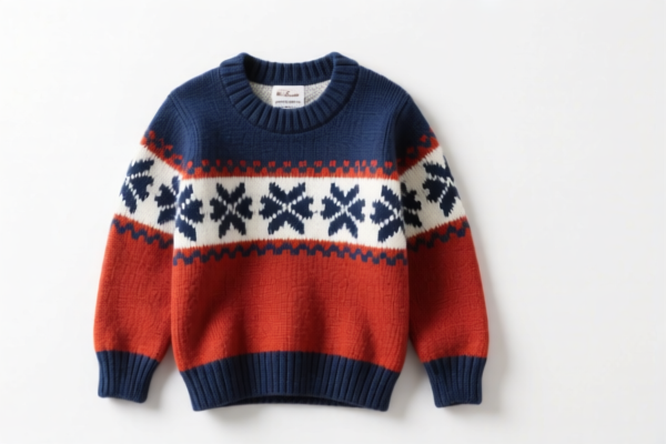 Boys' knitted sweaters of other textile materials