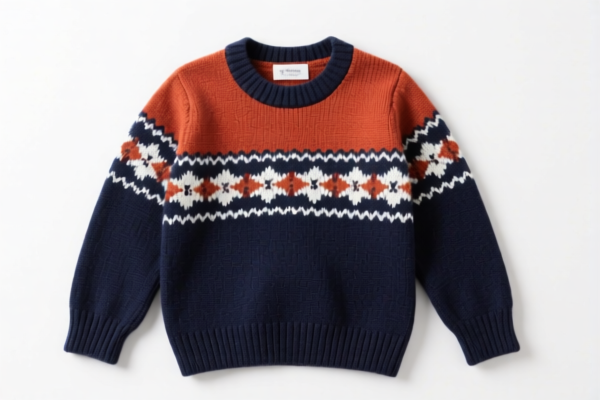 Boys' knitted sweaters of other textile materials