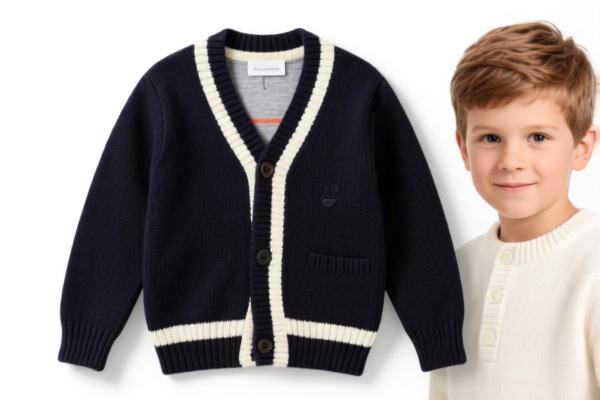Boys' Knit Cardigan Sweater