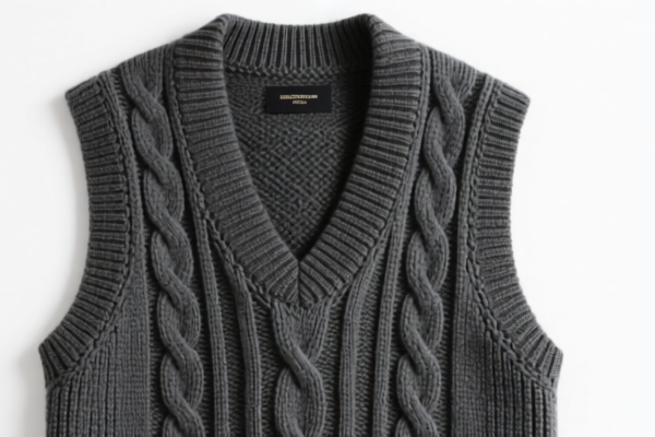 Men's knitted vest
