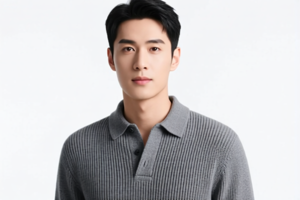 Men's casual knitted shirt