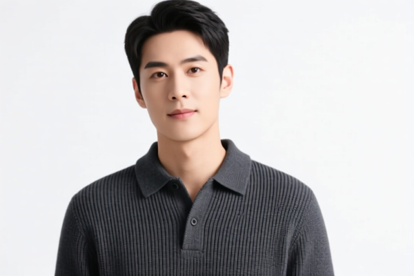 Men's casual knitted shirt