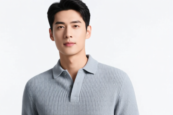 Men's casual knitted shirt