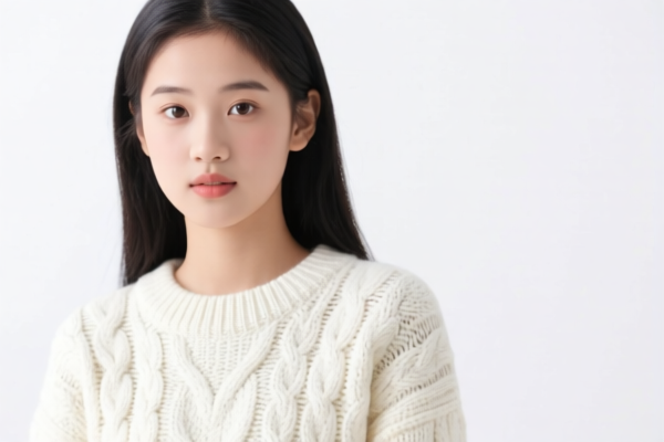 Girls' knitted sweater