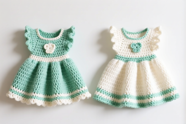 Crocheted Cotton Baby Dresses