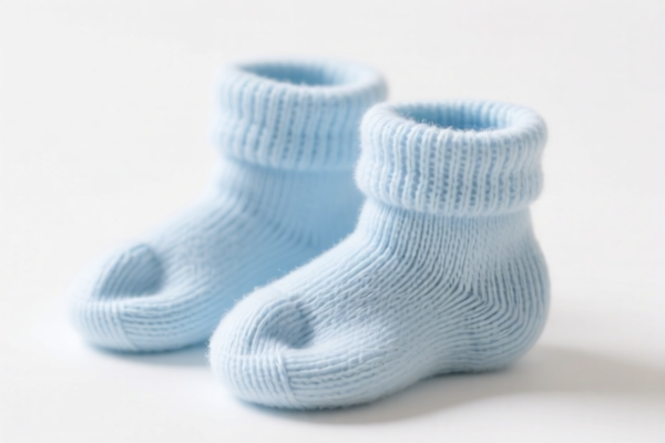 Synthetic Fiber Baby Socks (Antibacterial Treatment)