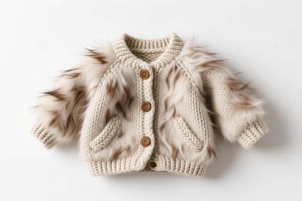 Fine Animal Hair Baby Knitted Jacket