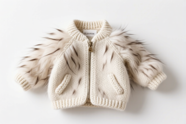 Fine Animal Hair Baby Knitted Jacket