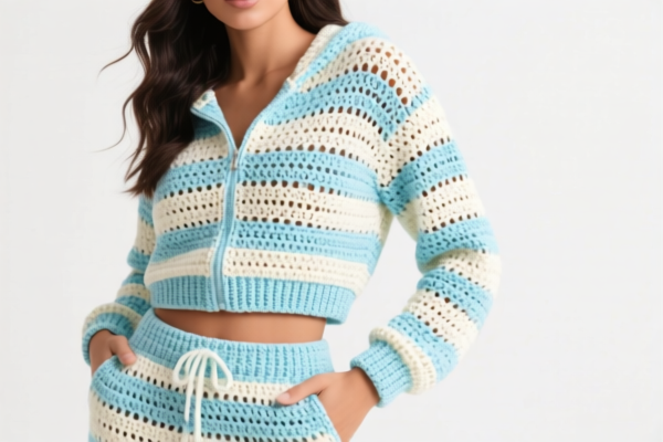 Women's Crocheted Tracksuit