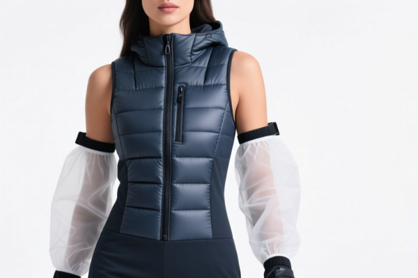 Women's_Girls' Padded Sleeveless Ski Suits with Sleeve Attachments (Breathable)