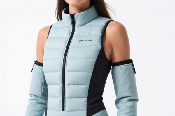 Women's_Girls' Padded Sleeveless Ski Suits with Sleeve Attachments (Breathable)