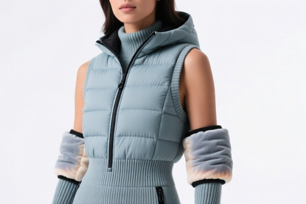 Women's_Girls' Padded Sleeveless Ski Suits with Sleeve Attachments (Thermal)
